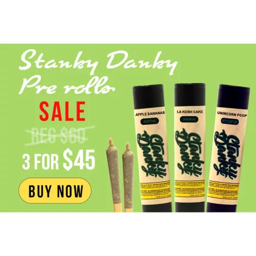 3 for $45 Stanky Danky Pre Rolls